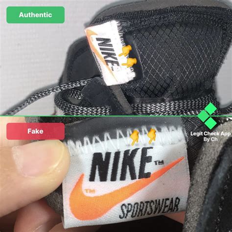 fake nike labels|nike tongue labels.